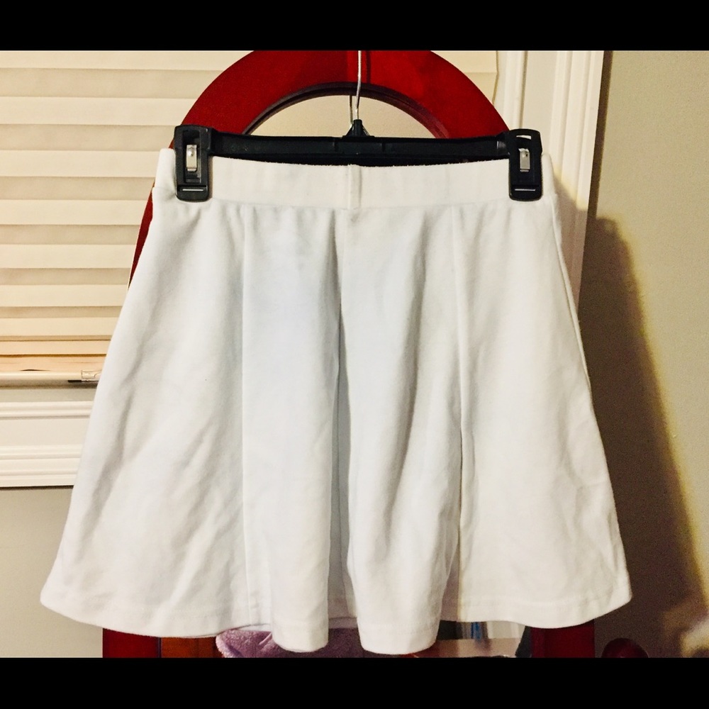 white skirt